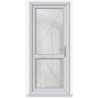 uPVC Single Door Mid Rail