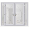 uPVC French Door with Side Lights